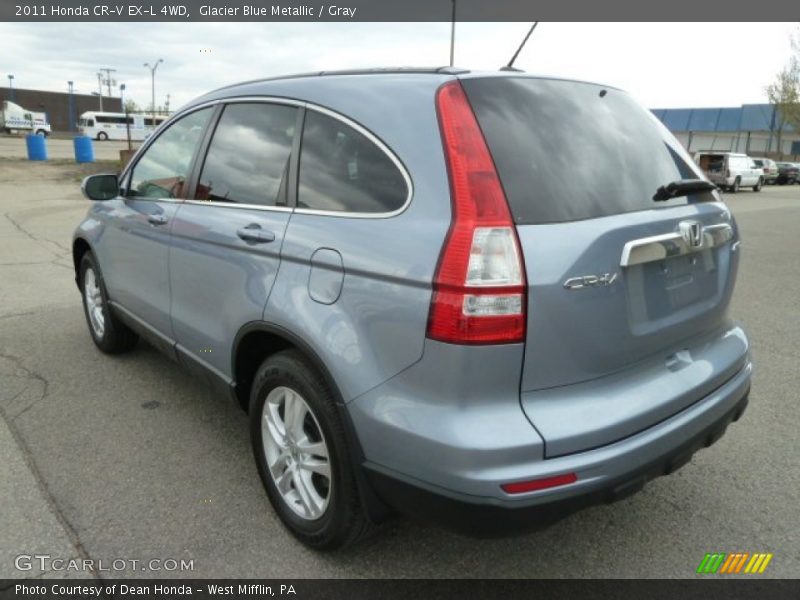Glacier Blue Metallic / Gray 2011 Honda CR-V EX-L 4WD