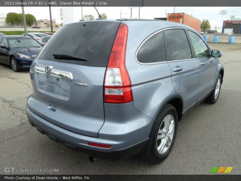 Glacier Blue Metallic / Gray 2011 Honda CR-V EX-L 4WD