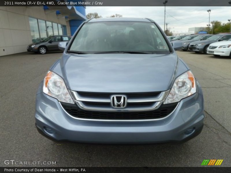 Glacier Blue Metallic / Gray 2011 Honda CR-V EX-L 4WD