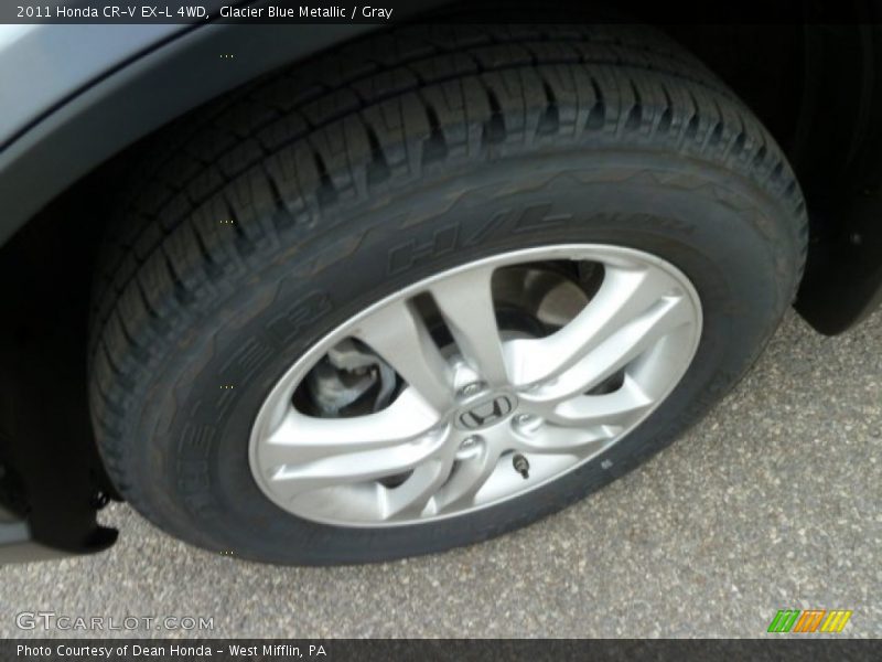 Glacier Blue Metallic / Gray 2011 Honda CR-V EX-L 4WD