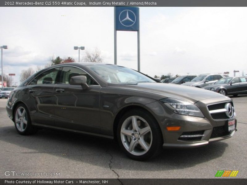 Indium Grey Metallic / Almond/Mocha 2012 Mercedes-Benz CLS 550 4Matic Coupe