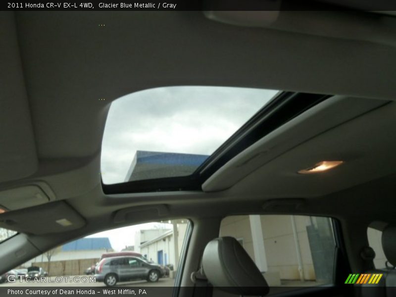 Glacier Blue Metallic / Gray 2011 Honda CR-V EX-L 4WD