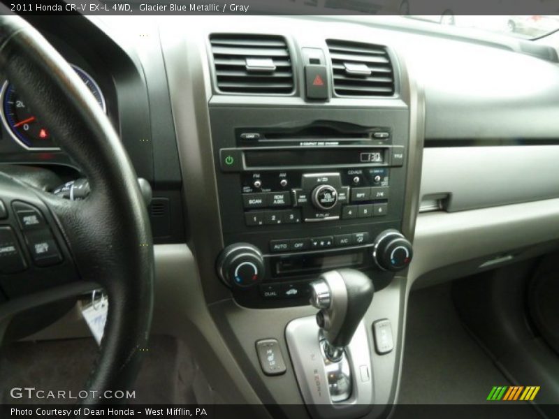 Glacier Blue Metallic / Gray 2011 Honda CR-V EX-L 4WD