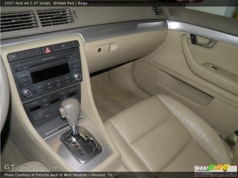Brilliant Red / Beige 2007 Audi A4 2.0T Sedan