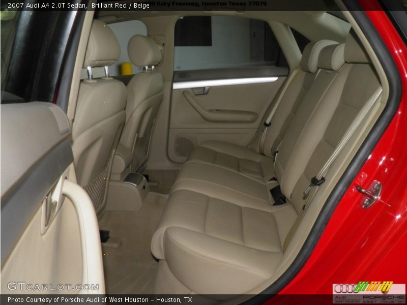 Brilliant Red / Beige 2007 Audi A4 2.0T Sedan