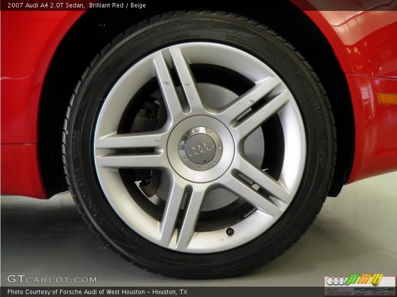 Brilliant Red / Beige 2007 Audi A4 2.0T Sedan