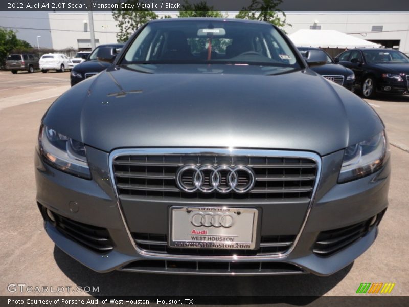 Monsoon Gray Metallic / Black 2012 Audi A4 2.0T Sedan