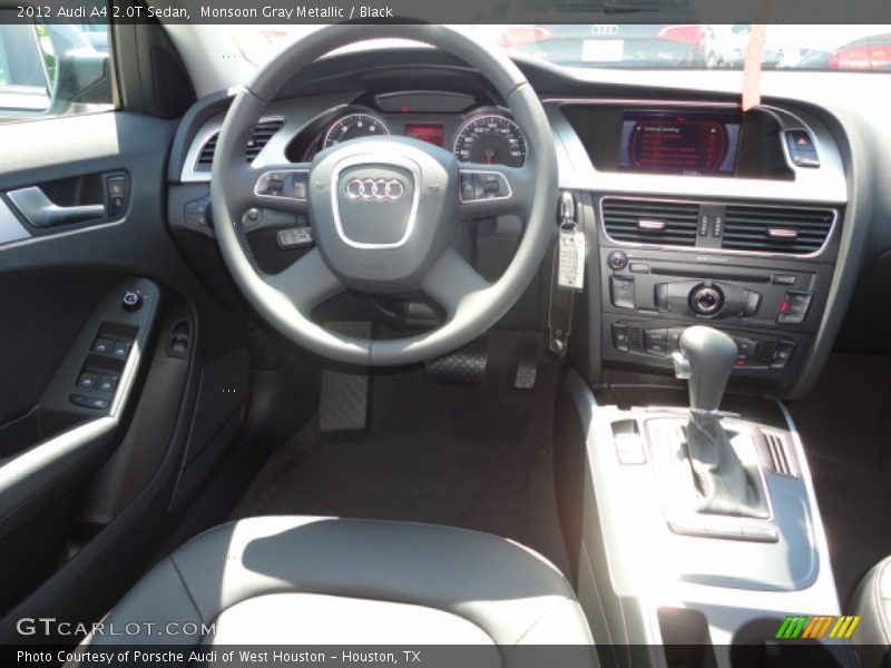 Monsoon Gray Metallic / Black 2012 Audi A4 2.0T Sedan