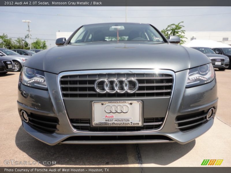 Monsoon Gray Metallic / Black 2012 Audi A4 2.0T Sedan