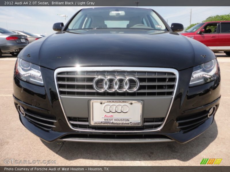 Brilliant Black / Light Gray 2012 Audi A4 2.0T Sedan