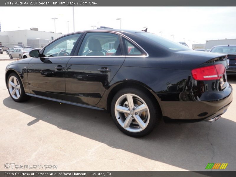 Brilliant Black / Light Gray 2012 Audi A4 2.0T Sedan