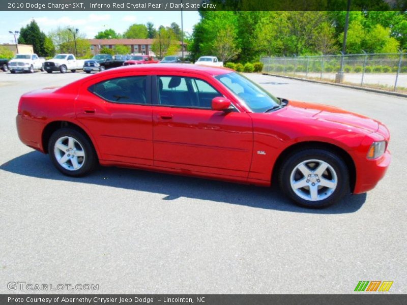 Inferno Red Crystal Pearl / Dark Slate Gray 2010 Dodge Charger SXT