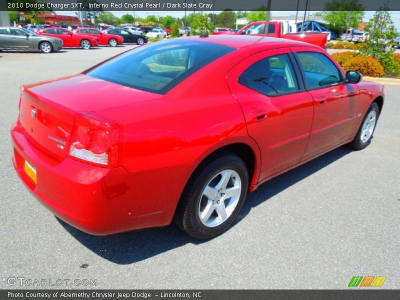 Inferno Red Crystal Pearl / Dark Slate Gray 2010 Dodge Charger SXT
