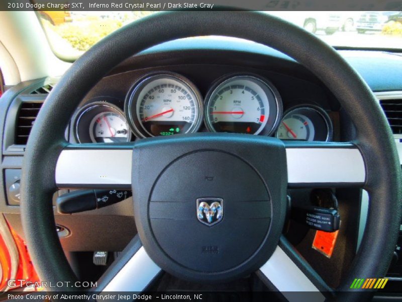 Inferno Red Crystal Pearl / Dark Slate Gray 2010 Dodge Charger SXT