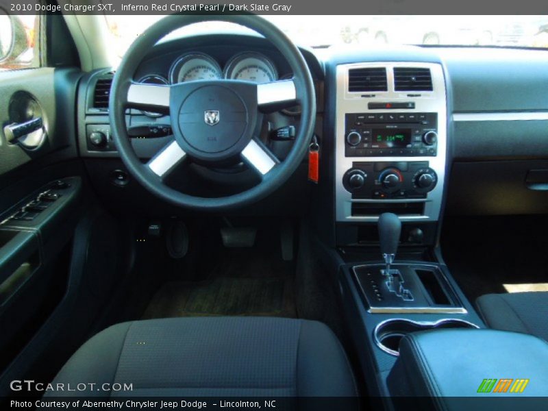 Inferno Red Crystal Pearl / Dark Slate Gray 2010 Dodge Charger SXT