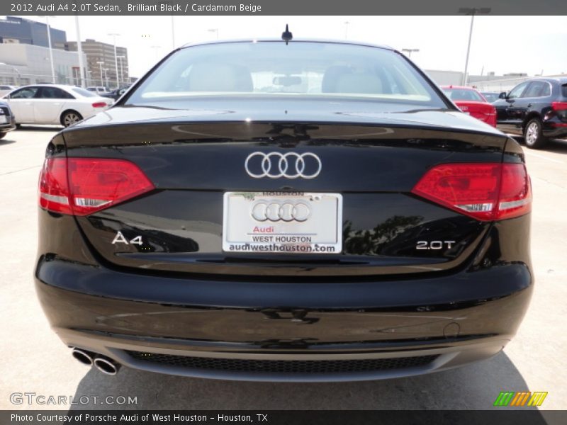Brilliant Black / Cardamom Beige 2012 Audi A4 2.0T Sedan