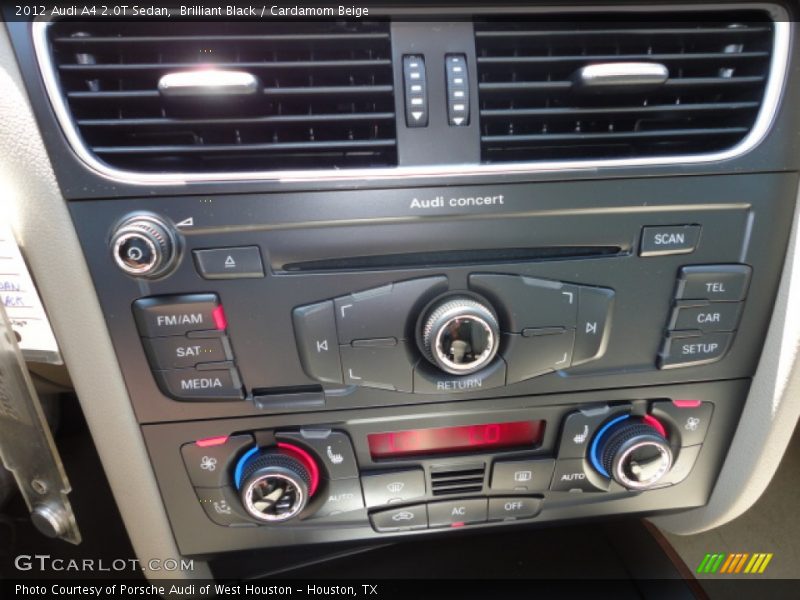 Brilliant Black / Cardamom Beige 2012 Audi A4 2.0T Sedan