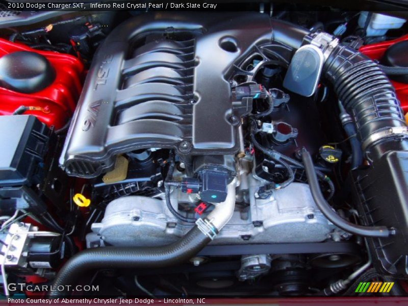 Inferno Red Crystal Pearl / Dark Slate Gray 2010 Dodge Charger SXT