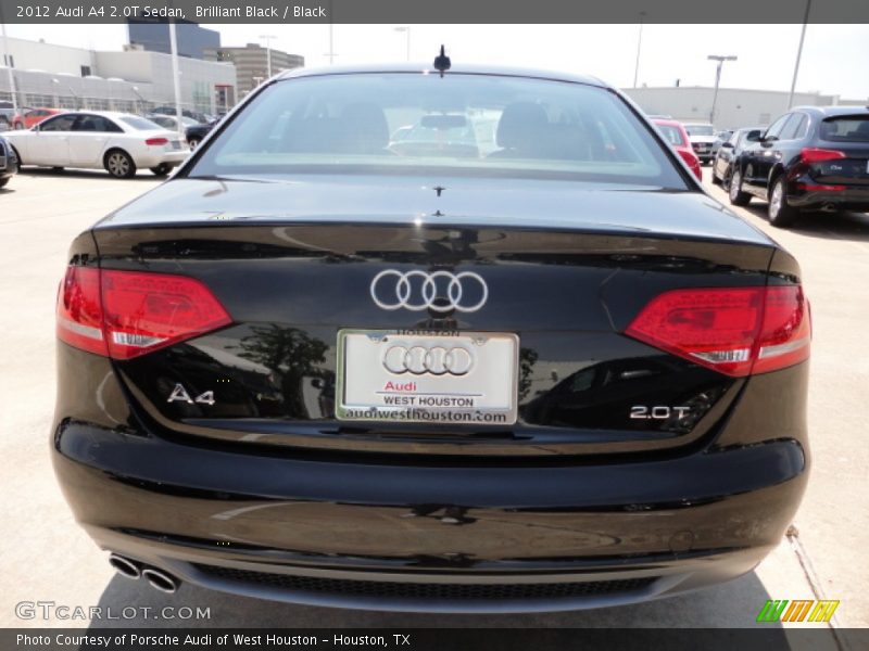 Brilliant Black / Black 2012 Audi A4 2.0T Sedan