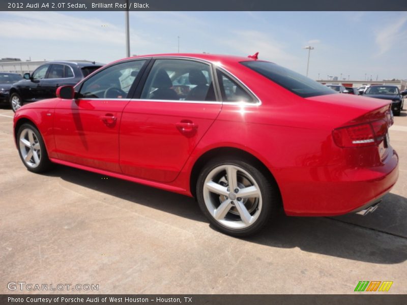 Brilliant Red / Black 2012 Audi A4 2.0T Sedan