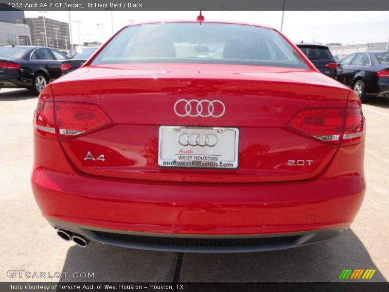 Brilliant Red / Black 2012 Audi A4 2.0T Sedan
