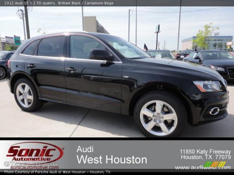 Brilliant Black / Cardamom Beige 2012 Audi Q5 3.2 FSI quattro