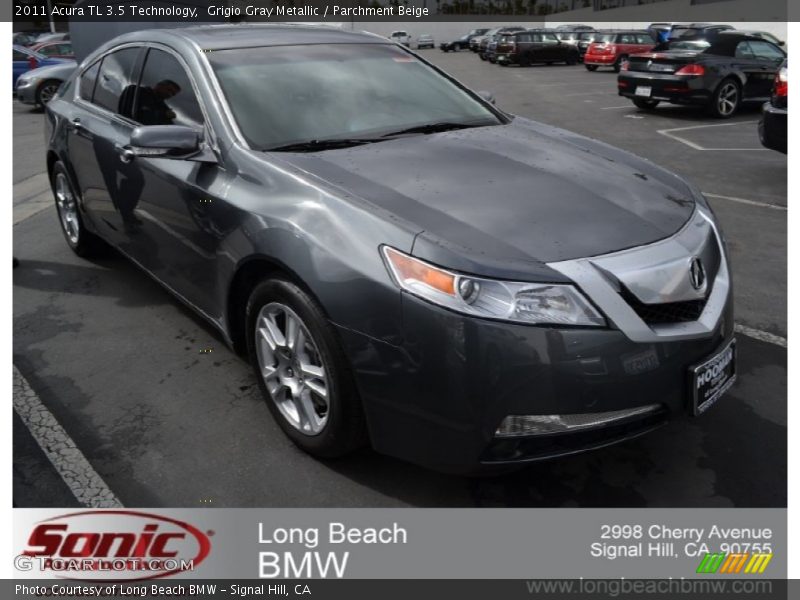 Grigio Gray Metallic / Parchment Beige 2011 Acura TL 3.5 Technology