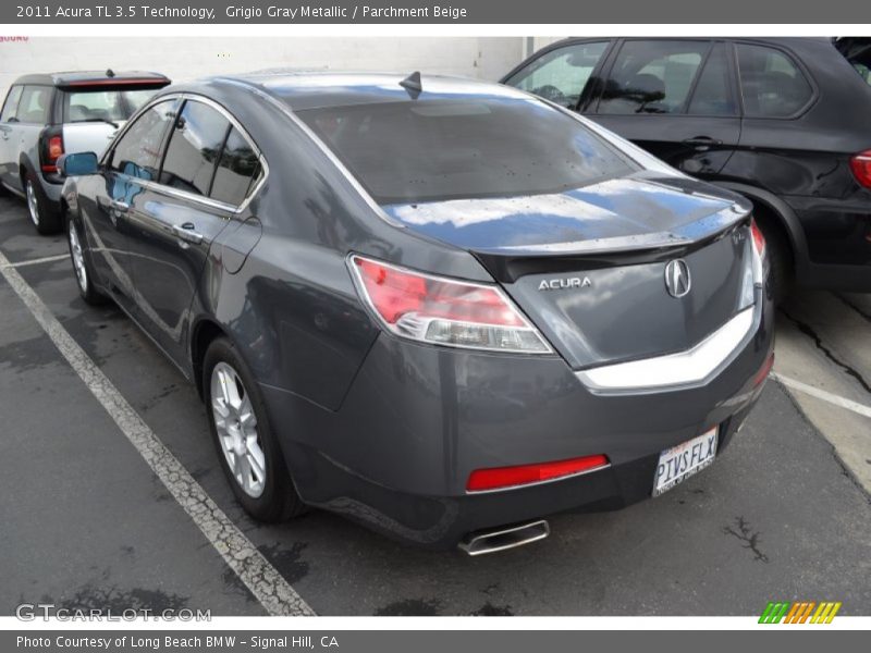 Grigio Gray Metallic / Parchment Beige 2011 Acura TL 3.5 Technology