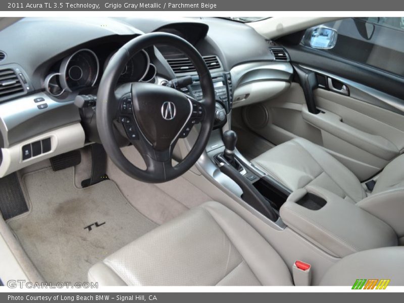 Grigio Gray Metallic / Parchment Beige 2011 Acura TL 3.5 Technology