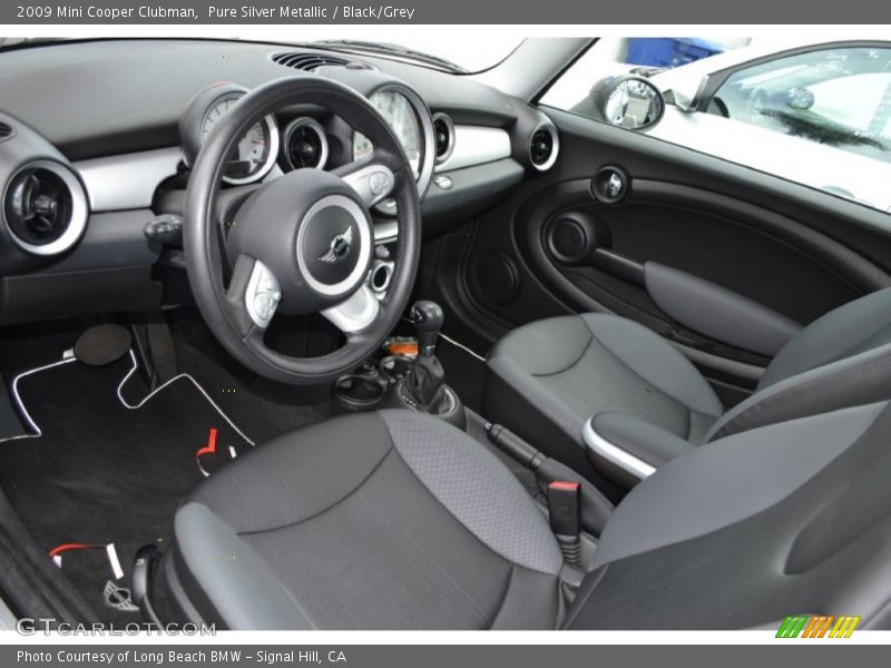 Pure Silver Metallic / Black/Grey 2009 Mini Cooper Clubman