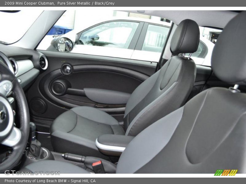 Pure Silver Metallic / Black/Grey 2009 Mini Cooper Clubman