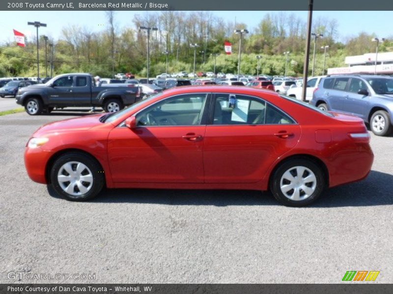 Barcelona Red Metallic / Bisque 2008 Toyota Camry LE