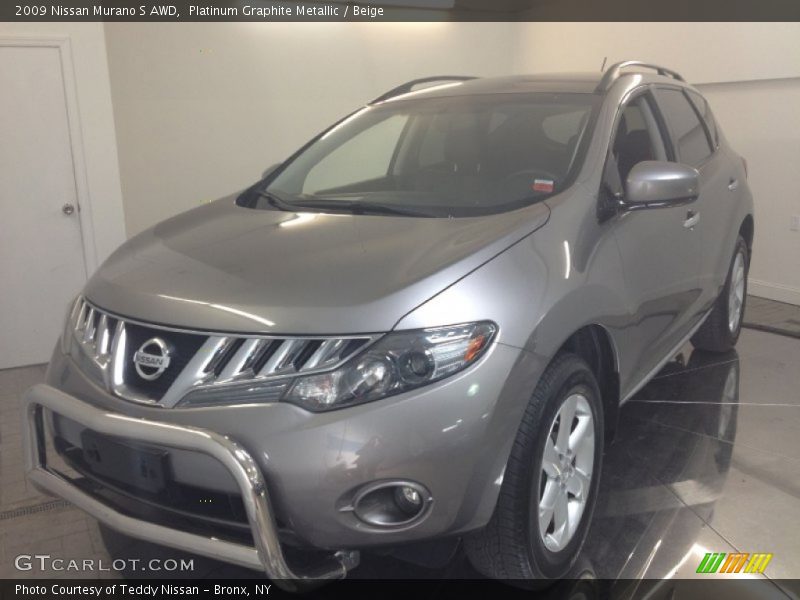Platinum Graphite Metallic / Beige 2009 Nissan Murano S AWD