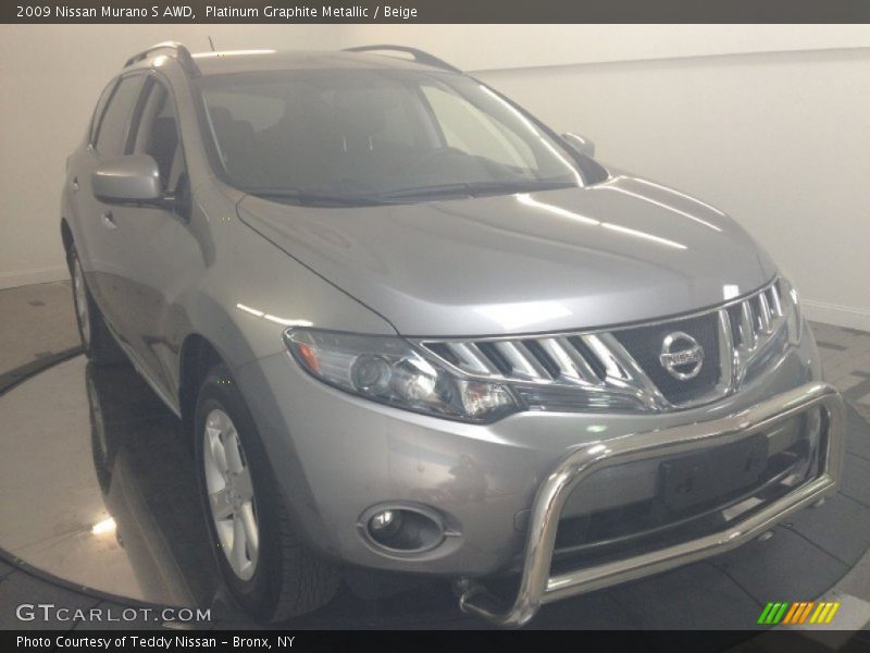 Platinum Graphite Metallic / Beige 2009 Nissan Murano S AWD