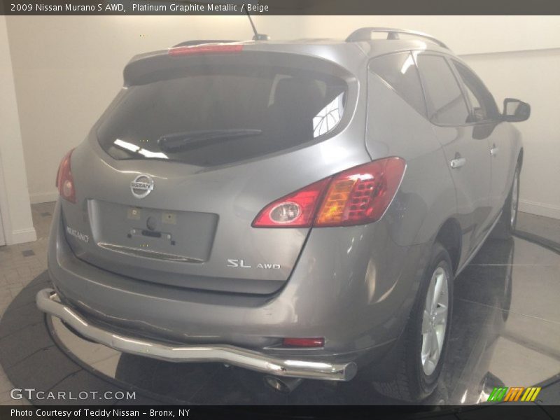 Platinum Graphite Metallic / Beige 2009 Nissan Murano S AWD