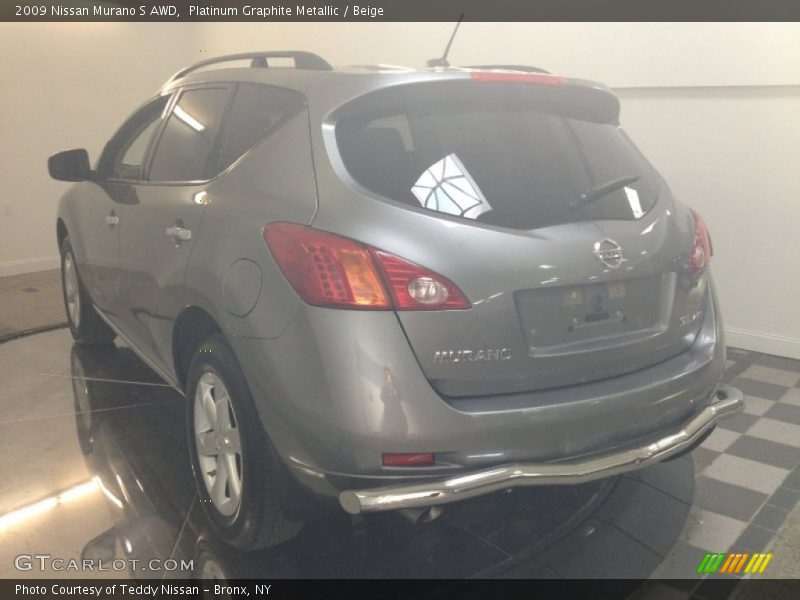 Platinum Graphite Metallic / Beige 2009 Nissan Murano S AWD