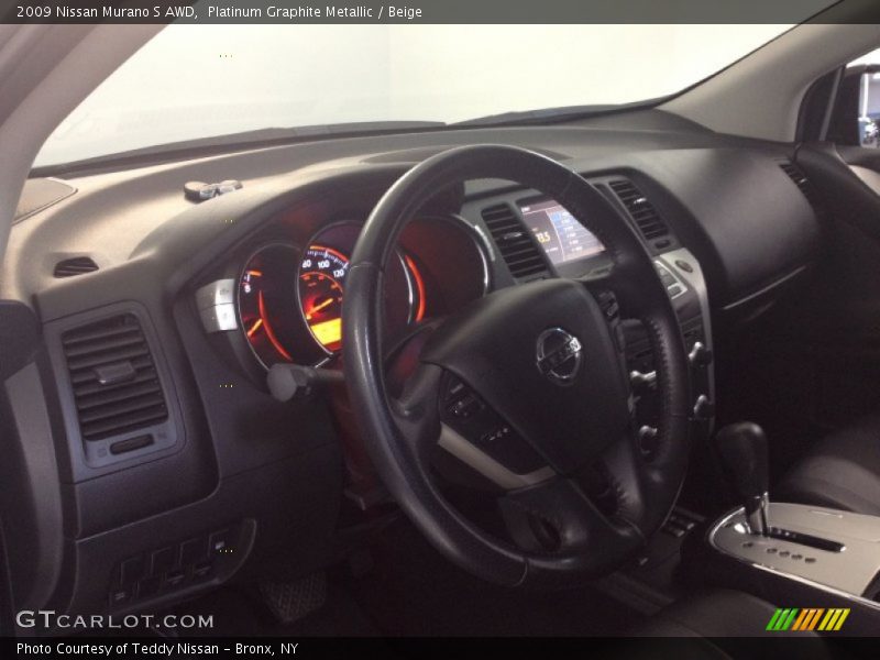 Platinum Graphite Metallic / Beige 2009 Nissan Murano S AWD