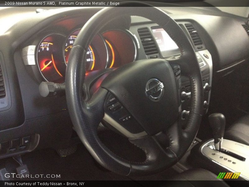 Platinum Graphite Metallic / Beige 2009 Nissan Murano S AWD