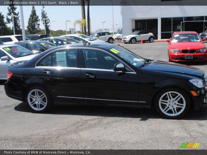 Black / Black 2008 Mercedes-Benz C 350 Sport