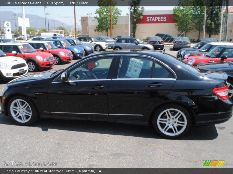 Black / Black 2008 Mercedes-Benz C 350 Sport