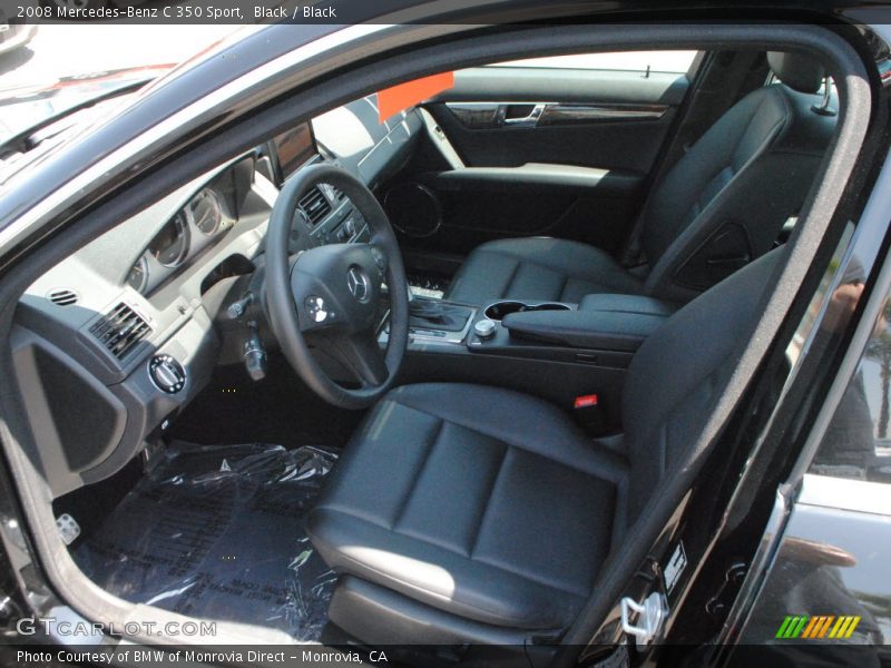 Black / Black 2008 Mercedes-Benz C 350 Sport