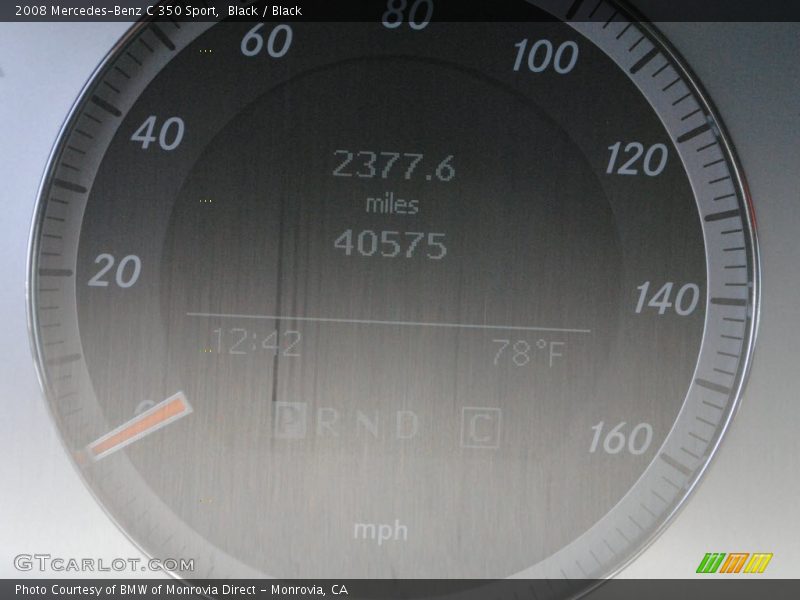 Black / Black 2008 Mercedes-Benz C 350 Sport