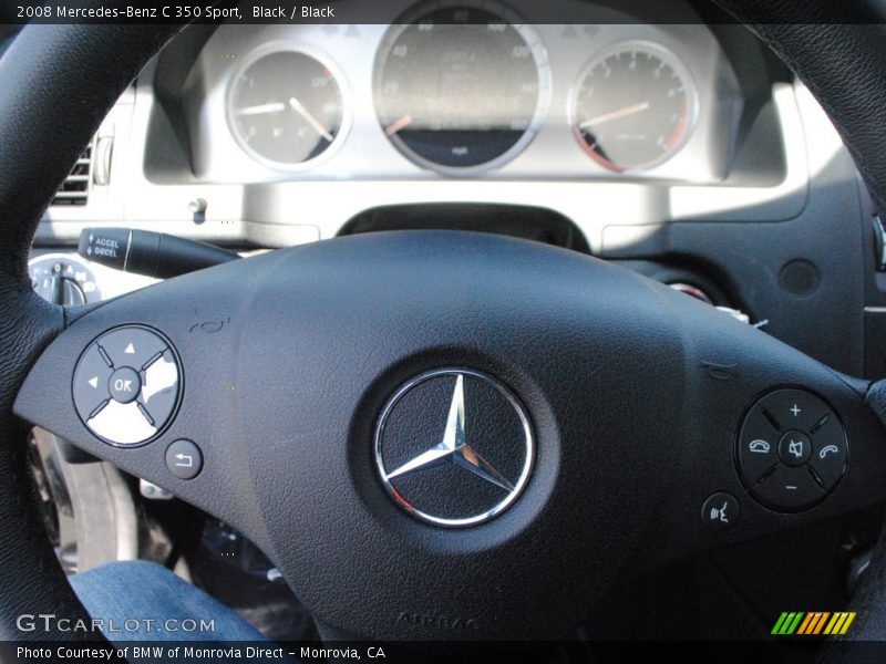 Black / Black 2008 Mercedes-Benz C 350 Sport