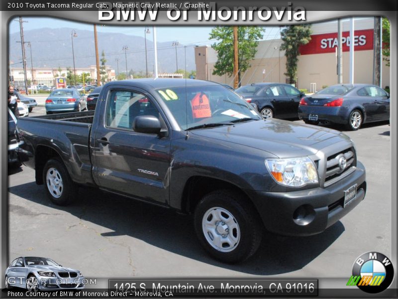 Magnetic Gray Metallic / Graphite 2010 Toyota Tacoma Regular Cab