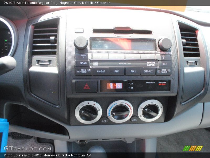 Magnetic Gray Metallic / Graphite 2010 Toyota Tacoma Regular Cab
