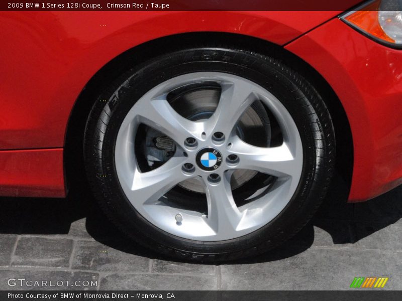 Crimson Red / Taupe 2009 BMW 1 Series 128i Coupe