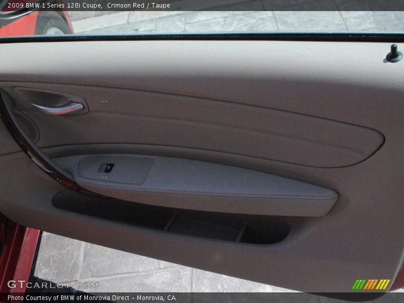 Crimson Red / Taupe 2009 BMW 1 Series 128i Coupe