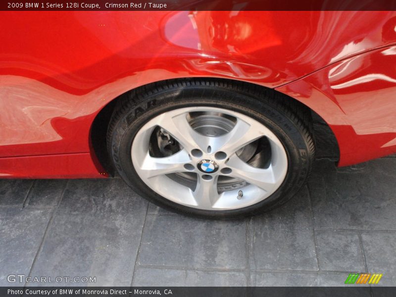 Crimson Red / Taupe 2009 BMW 1 Series 128i Coupe