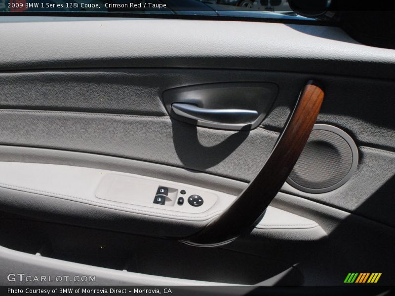Crimson Red / Taupe 2009 BMW 1 Series 128i Coupe