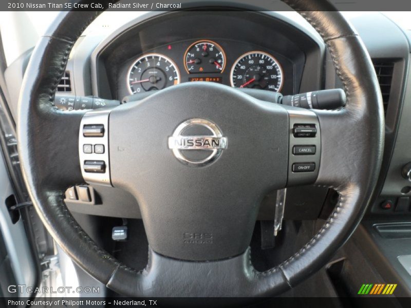 Radiant Silver / Charcoal 2010 Nissan Titan SE Crew Cab